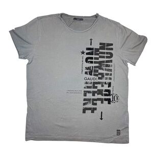 GAUDÌ Original Men’s Graphic Tee – Grey